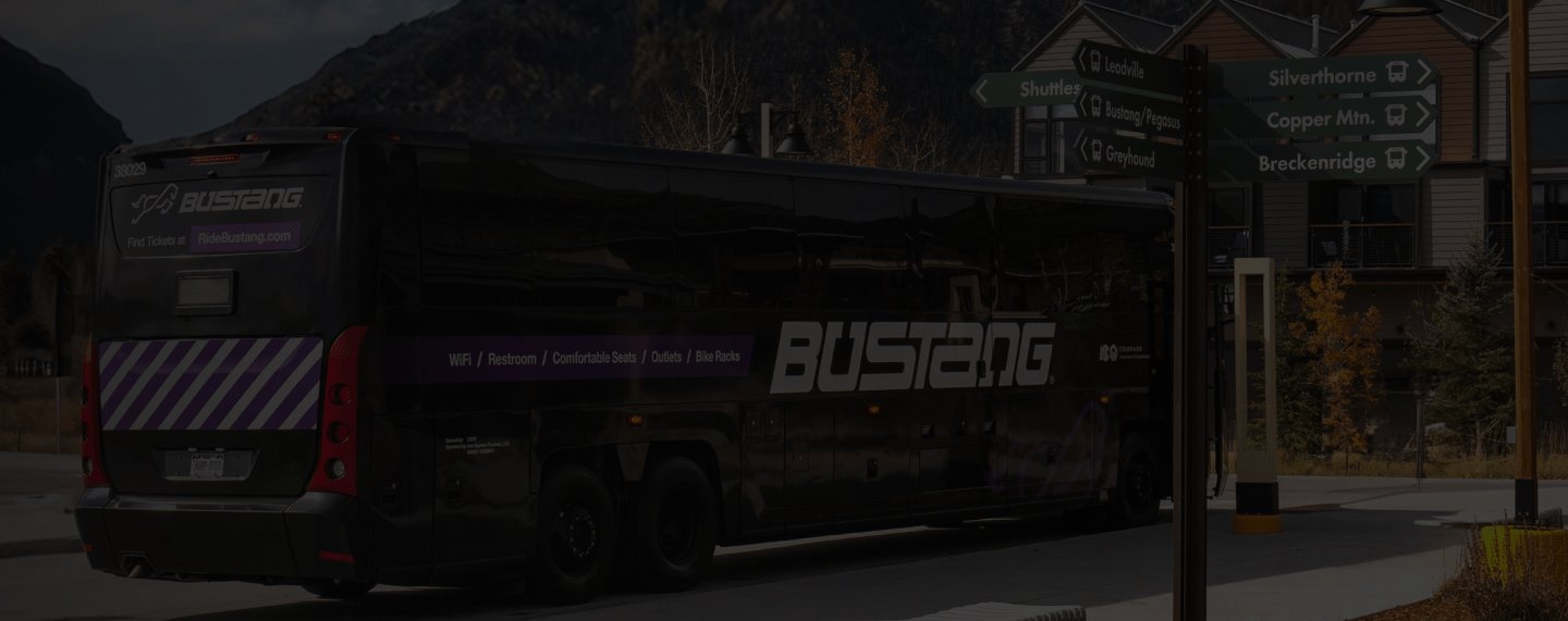 Bustang at a bus stop.
