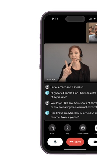 Aira ASL app displayed on a phone